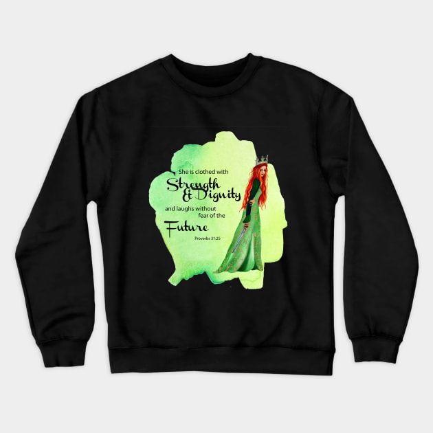 Strength and Dignity Crewneck Sweatshirt by Danipost